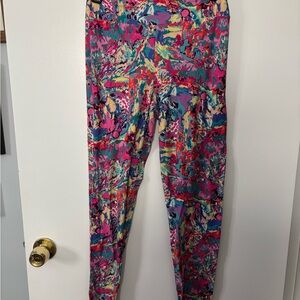 Fabulegs Vibrant Multicolor Women's Leggings Size S
